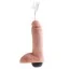 Фаллоимитатор с эякуляцией King Cock 8 Squirting Cock with Balls, телесный - Фото №1