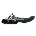 Порожній страпон з вібрацією 10 Vibrating Silicone Hollow Strap-On, чорний - Фото №1