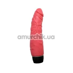 Вибратор Solid Jelly Soft Vibrator розовый 18 см - Фото №1