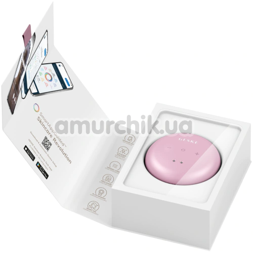 Ультразвуковий масажер для обличчя та тіла Geske Sonic Cool & Warm Face and Body Massager 9 in 1, світло-рожевий
