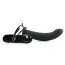 Полый страпон с вибрацией 10 Vibrating Silicone Hollow Strap-On, черный - Фото №1
