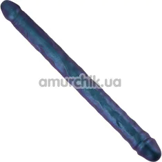 Двокінцевий фалоімітатор Strap-On-Me Double Dong Realistic Dildo, градієнтний синій - Фото №1