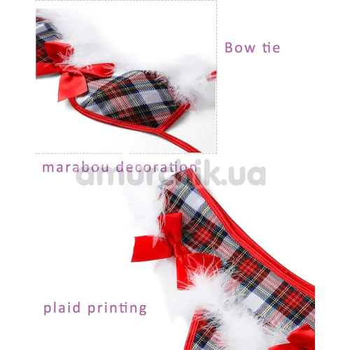 Костюм Санты Sunspice 050, красный: бюстгальтер + трусики