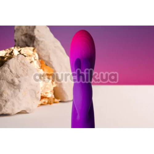 Вибратор Rocks-Off Glo-Girl Rabbit, фиолетово-розовый