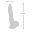 Фаллоимитатор Medical Silicone Dildo 21 см, телесный - Фото №6