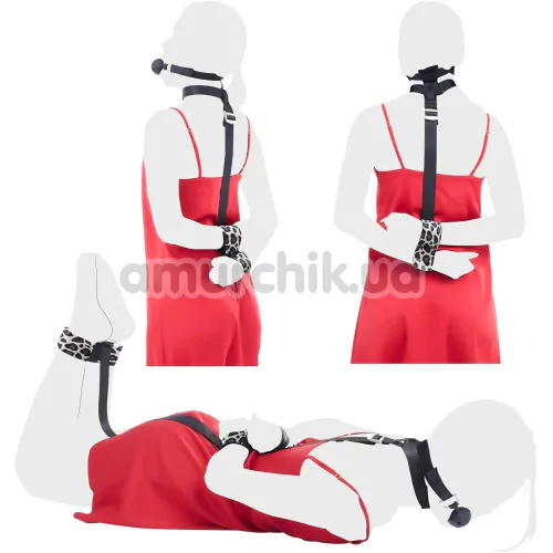 Бондажний набір Lockink Yeahwow Armbinder Restraint Set, чорний