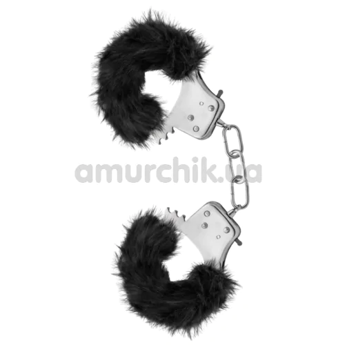 Наручники Temptasia Plush Fur Cuffs, черные