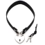 Чокер Heart Lock Leather Choker With Lock & Key, черный - Фото №2