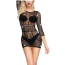 Платье Star Night Net Sparkle Stripe Mini Dress, черное - Фото №4