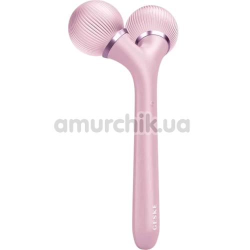 Ультразвуковий масажер Geske Sonic Facial & Body Roller 4 in 1, світло-рожевий