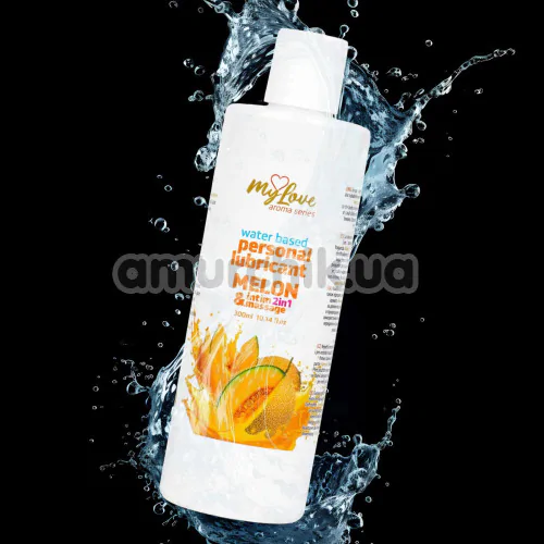 Масажний лубрикант MyLove Aroma Series Personal Lubricant 2in1 Melon - диня, 300 мл