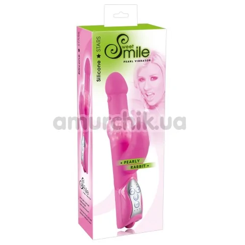Вибратор Smile Pearly Rabbit, розовый