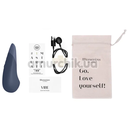 Клиторальный вибратор Womanizer Vibe, синий