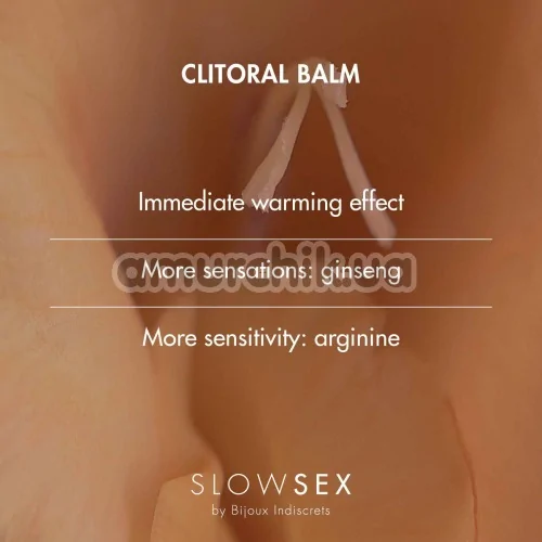 Стимулирующий бальзам для клитора Bijoux Indiscrets Slow Sex Clitoral Balm, 10 мл