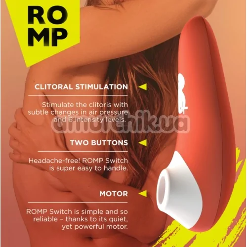 Симулятор орального секса для женщин Romp Switch, оранжевый