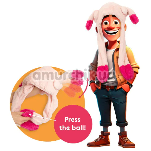 Шапка з пенісами Hat With Inflatable Penis, тілесна