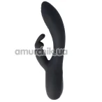 Вібратор з пульсацією Virgite Vibes Rabbit And Vibrator With Tapping V9, чорний - Фото №1