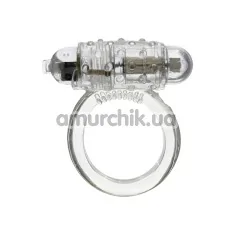 Виброкольцо Silicone Soft Cock Ring Vibro прозрачное - Фото №1