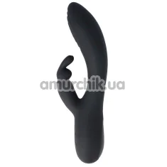 Вибратор с пульсацией Virgite Vibes Rabbit And Vibrator With Tapping V9, черный - Фото №1