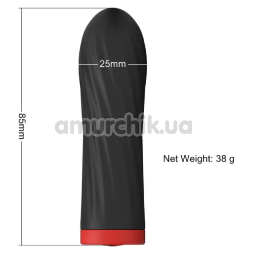 Кліторальний вібратор Boss Series Silicone Touch Vibrator, чорний