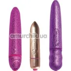 Набір з 3 кліторальних вібраторів Rocks-Off Feranti Glitter Glitz Set - Фото №1