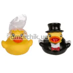 Набір з 2 каченят для ванни Squeaking Ducks Bride & Groom - Фото №1