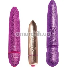Набір з 3 кліторальних вібраторів Rocks-Off Feranti Glitter Glitz Set - Фото №1