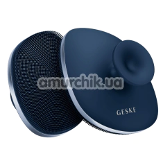 Щетка для тела Geske Body Brush 4 in 1 Suction Mount Metal, синяя - Фото №1