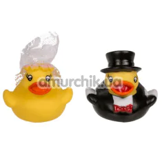 Набір з 2 каченят для ванни Squeaking Ducks Bride & Groom - Фото №1