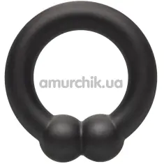 Эрекционное кольцо для члена Alpha Liquid Silicone Muscle Ring, черное - Фото №1