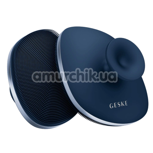 Щетка для тела Geske Body Brush 4 in 1 Suction Mount Metal, синяя - Фото №1