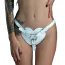 Трусики для страпона Feral Feelings Hearts Strap-On Belt Leather, белые - Фото №2