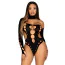 Боді Leg Avenue Seamless Thong Back Bodysuity, чорне - Фото №2