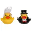 Набір з 2 каченят для ванни Squeaking Ducks Bride & Groom - Фото №1