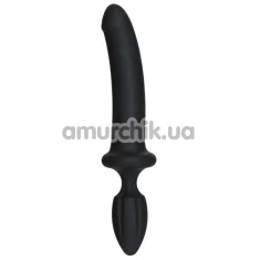 Анальна пробка з фалоімітатором Doc Johnson Kink Fuck Plug, чорна - Фото №1