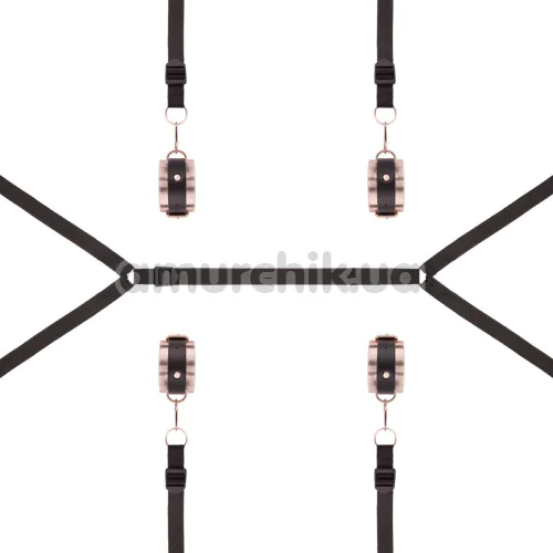 Фиксаторы для рук и ног Rosy Gold Nouveau Under-Mattress Restraint Set, золотые