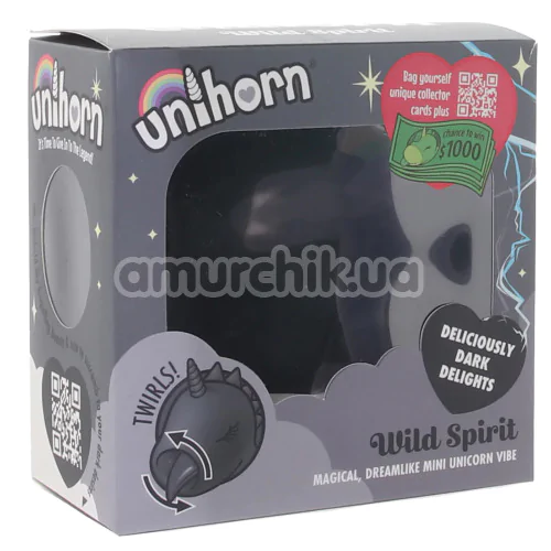 Вібратор Unihorn Wild Spirit, чорний