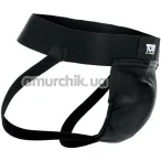 Мужские трусы Tom of Finland Leather Jock Strap, черные - Фото №1