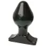 Анальная пробка Mister B All Black Kevin Butt Plug 8, черная - Фото №1
