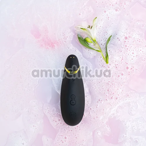 Симулятор орального секса для женщин Womanizer Premium 2, черный