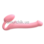 Безремневой страпон Strap-On-Me Silicone Bendable Strap-On L, розовый - Фото №1