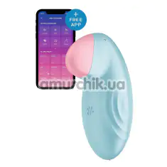Кліторальний вібратор Satisfyer Tropical Tip, блакитний - Фото №1