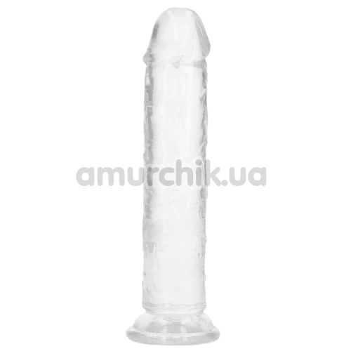 Фалоімітатор Realrock Crystal Clear Dildo Straight 7, прозорий