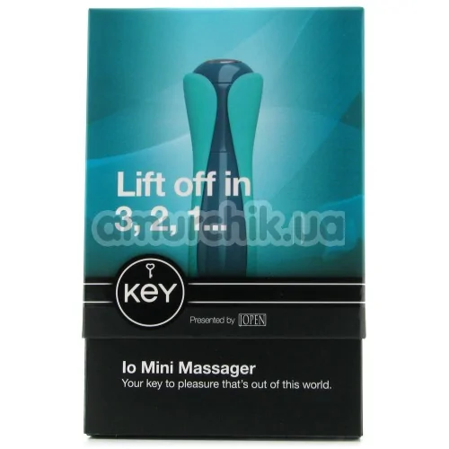 Вибратор KEY Io Mini Massager, голубой