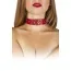 Нашийник Leather Restraints Collar, червоний - Фото №3