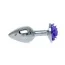 Анальна пробка з фіолетовою трояндою Exclusivity Jewellery Silver Rose Plug, срібна - Фото №2