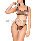 Комплект Art of Sex Deily, чорний: топ + трусики-стрінги - Фото №1