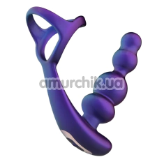 Анальний вібростимулятор з ерекційним кільцем Hueman Stellar Force, фіолетовий - Фото №1