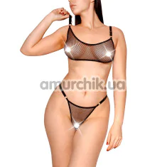 Комплект Art of Sex Deily, черный: топ + трусики-стринги - Фото №1