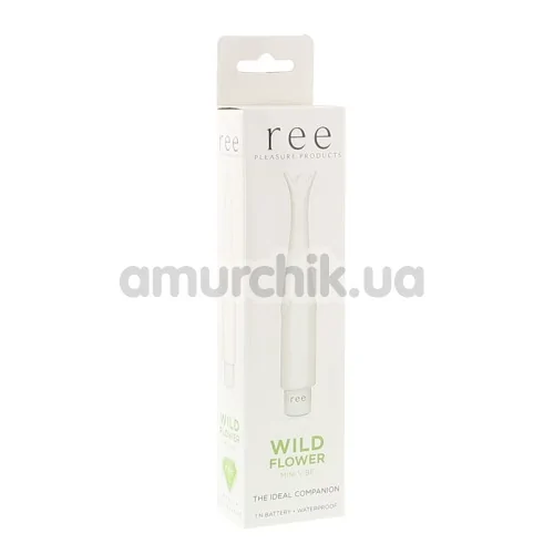 Клиторальный вибратор REE Wild Flower, белый